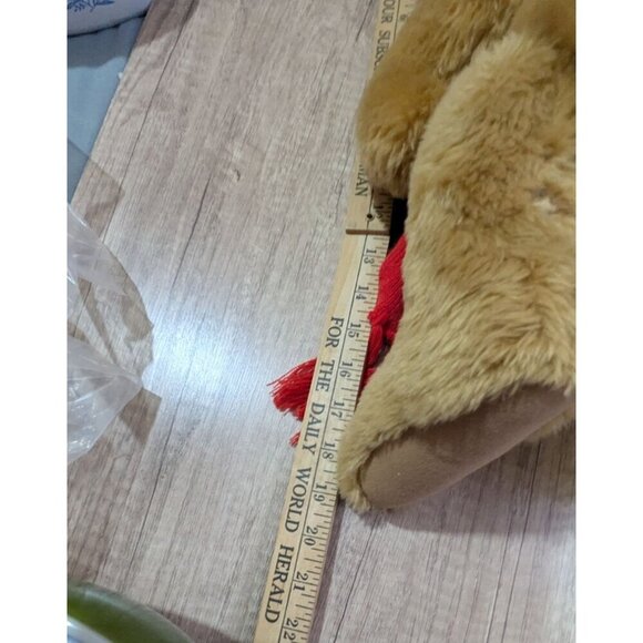Vintage 1983 Ted Menten Hug Bear By North American Bear Co. 17" red scarf - Picture 8 of 11